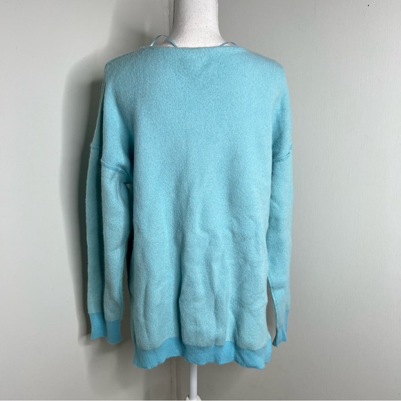 Free People Sweater Weather Oversized V Neck Sweater XS NWT - Picture 8 of 14